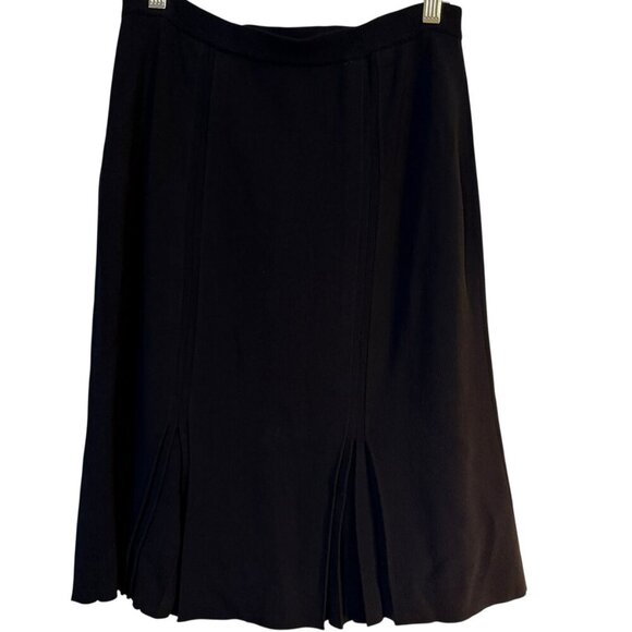 Grace Dane Lewis Career Skirt Black Size Medium Quiet Luxury Executive - Picture 4 of 4